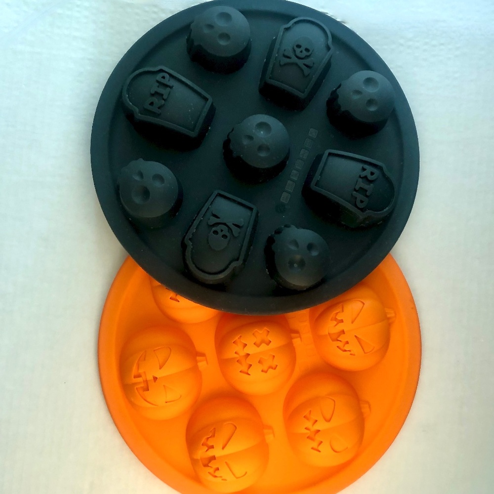Trudeau Silicone Halloween Treat Pans - TWO Pans